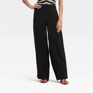 a new day High-Rise Modern Gauze Pull-On Pants - Black L